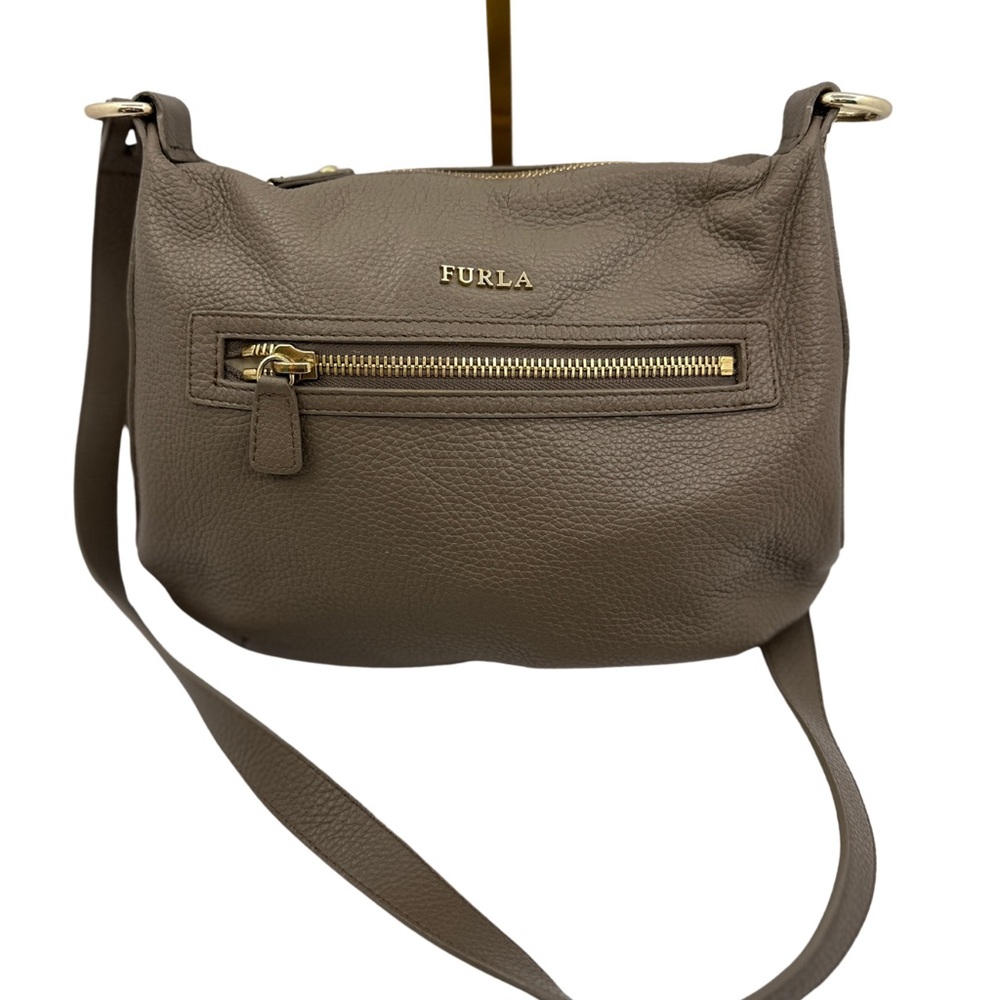 Furla Tan Leather Crossbody Bag❗️EUC❗️